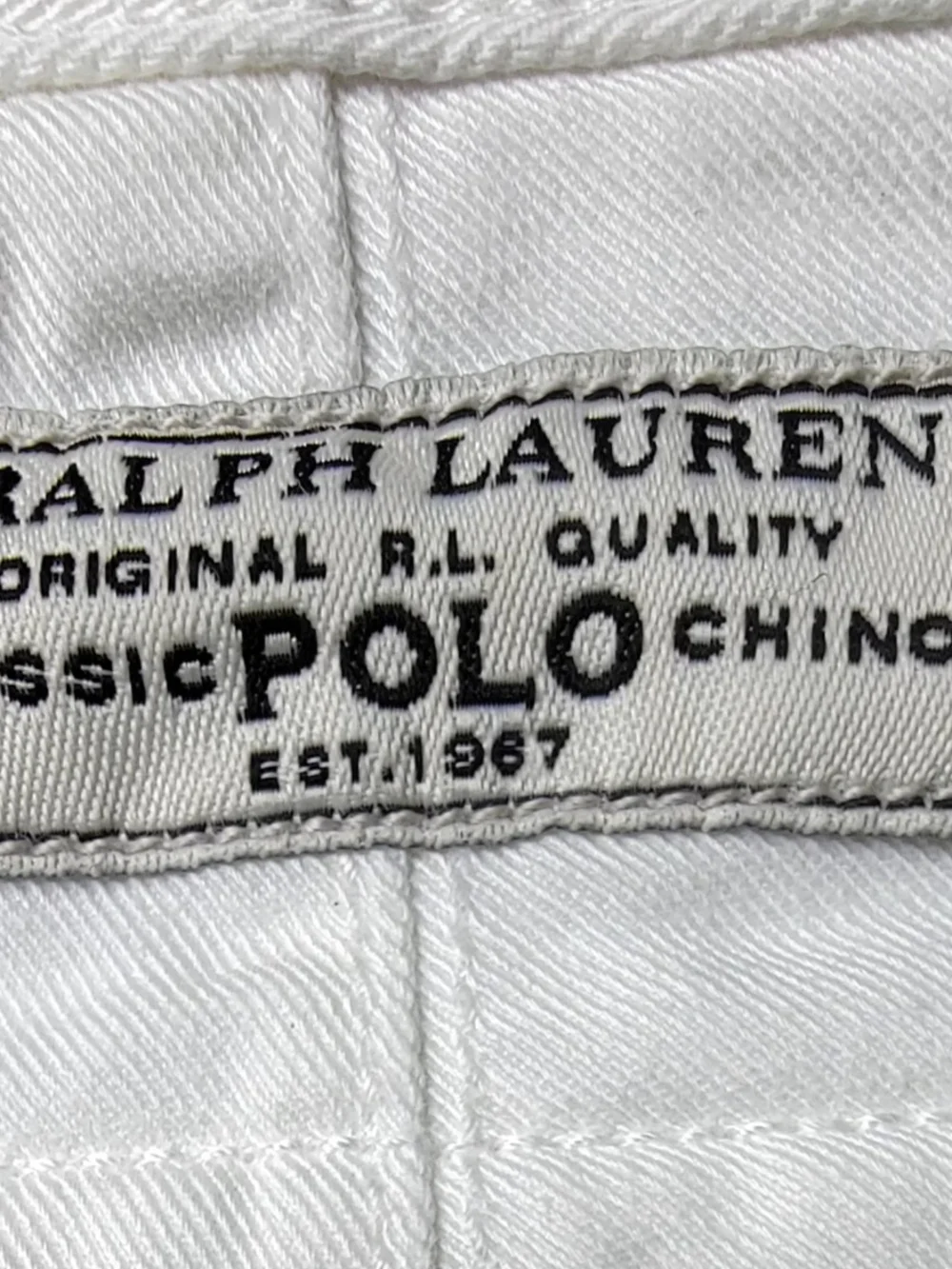 Polo Ralph Lauren Vintage Mens Gellar Fatigue Cargo Shorts Color White Size 34